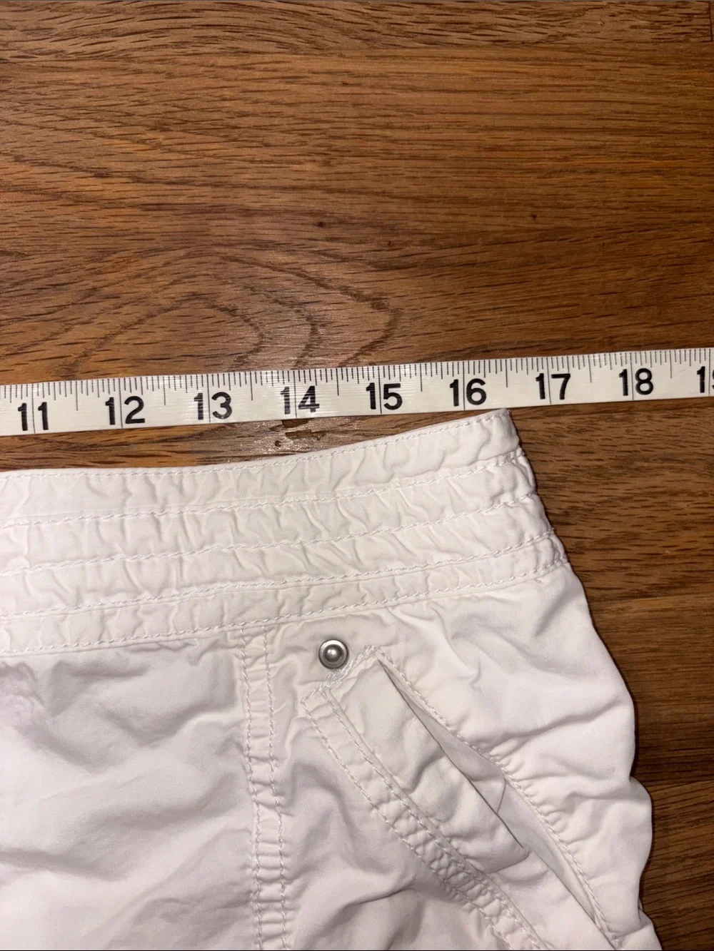 LOFT white cotton mini skirt